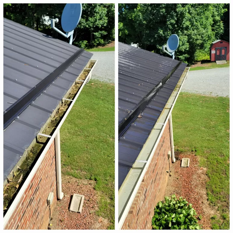 Gutter Cleaning and Concrete Cleaning in Burlington, NC Image