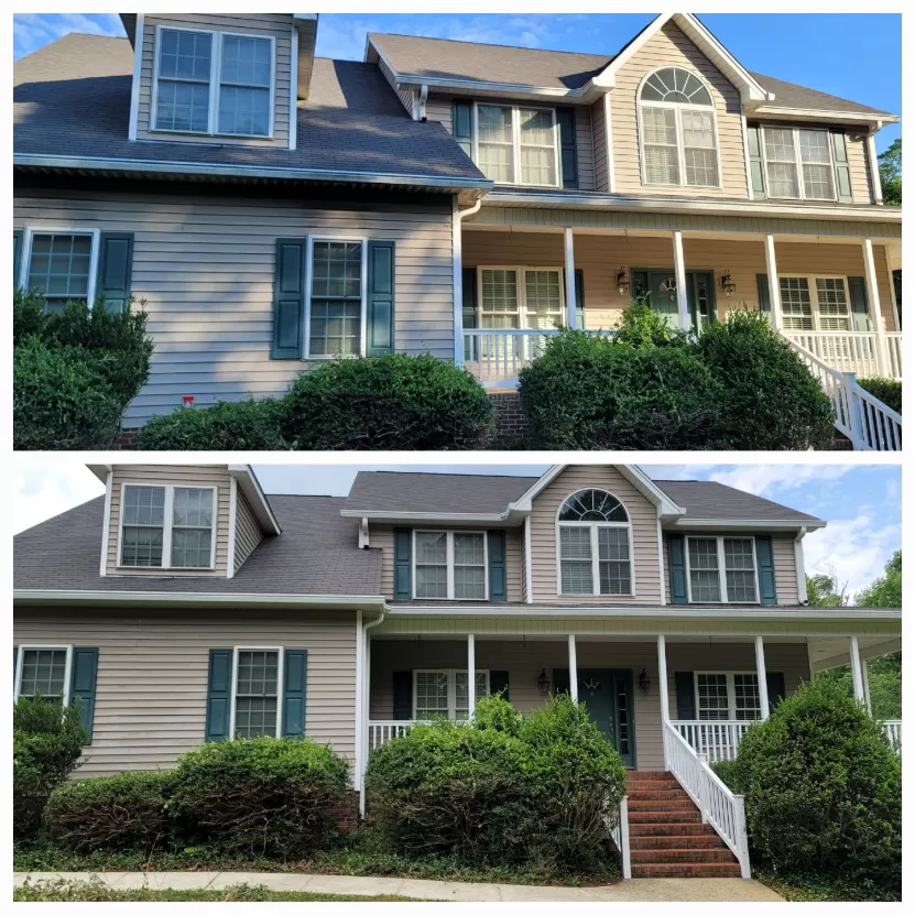 Pressure Washing, Gutter Brightening, and Concrete Cleaning in Whitsett, NC Image
