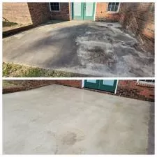 Pressure Washing Gutter BRightening 1
