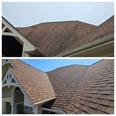 Soft wash roof cleaning how long do results last in north carolina